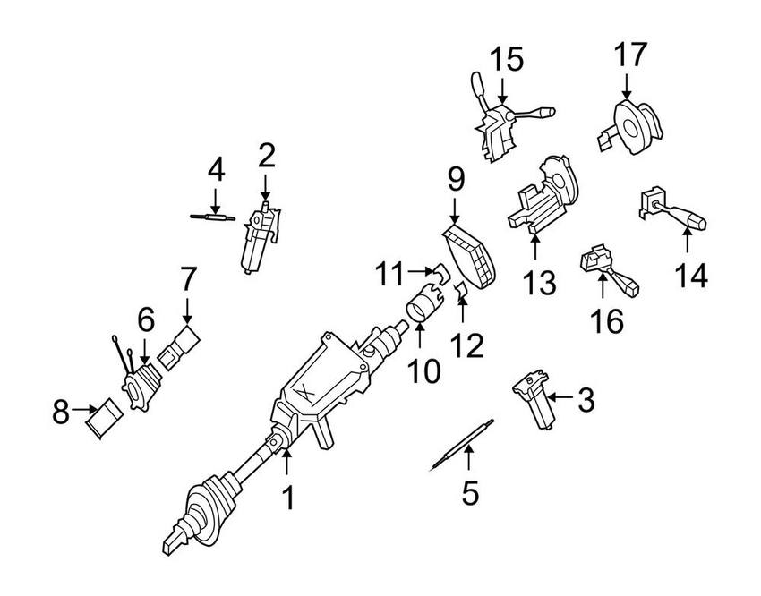 Mercedes Combination Switch 2215403345